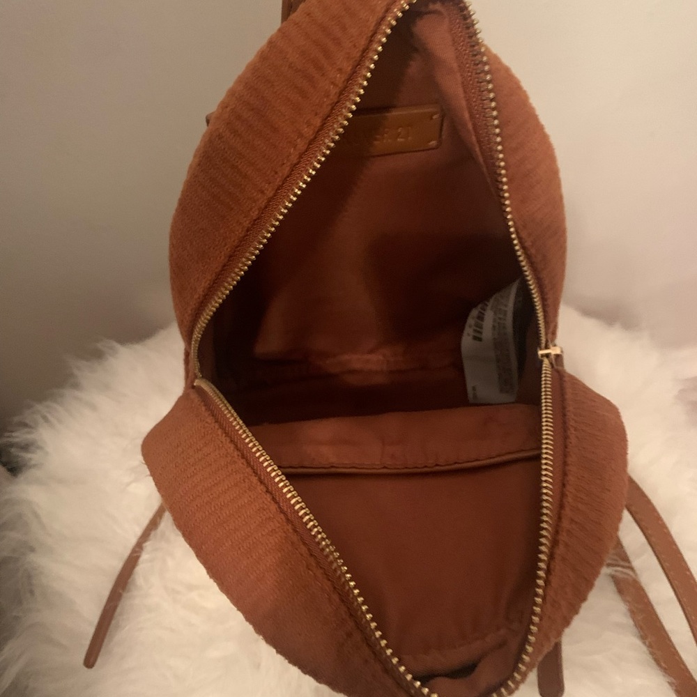 Small brown backpack